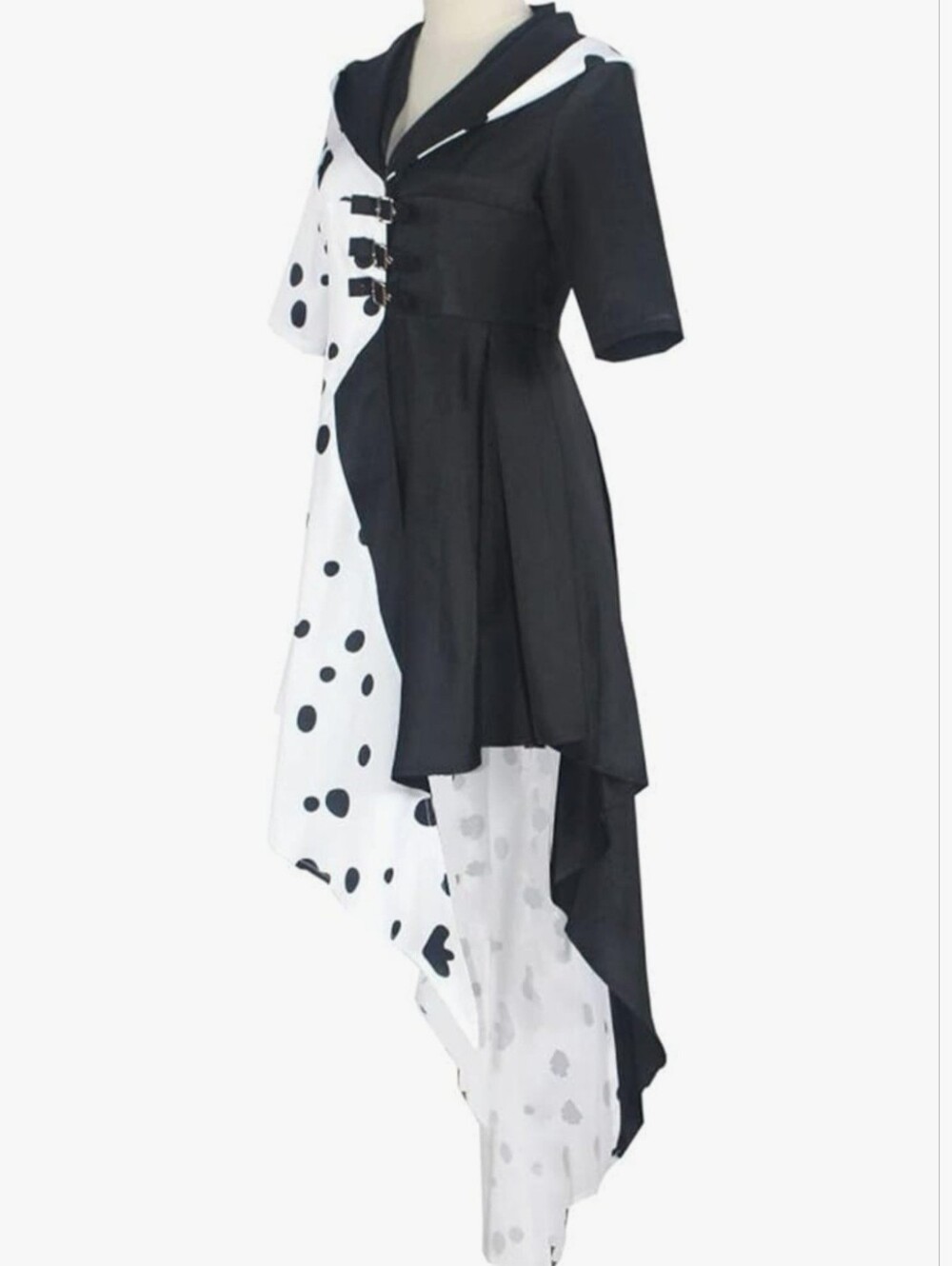 Halloween Costume - New Women's Deville Costume Dress with Gloves Full Set -Sz L - Picture 3 of 8